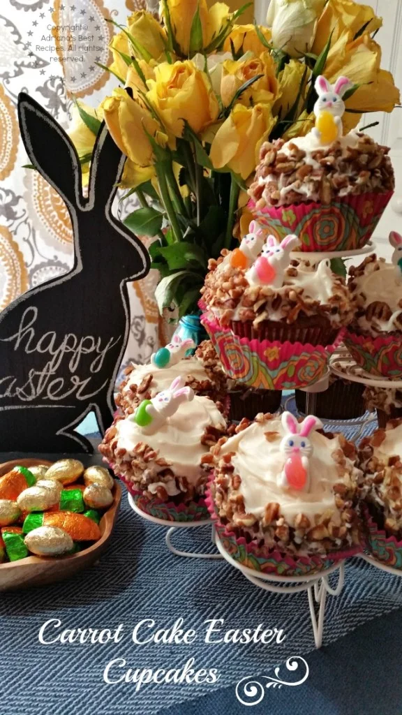 Carrot Cake Easter Cupcakes #ABRecipes Carrot Cake Easter Cupcakes #ABRecipes