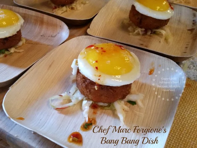 Chef Marc Forgione's Dish at the Swine and Wine presented by National Pork Board #SabiosDelSabor #ad #SOBEWFF Chef Marc Forgione's Dish at the Swine and Wine presented by National Pork Board #SabiosDelSabor #ad #SOBEWFF