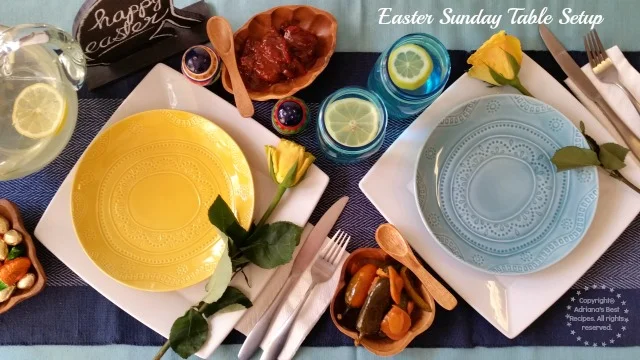 Easter Sunday Table Setup #VivaLaMorena #ad Easter Sunday Table Setup #VivaLaMorena #ad