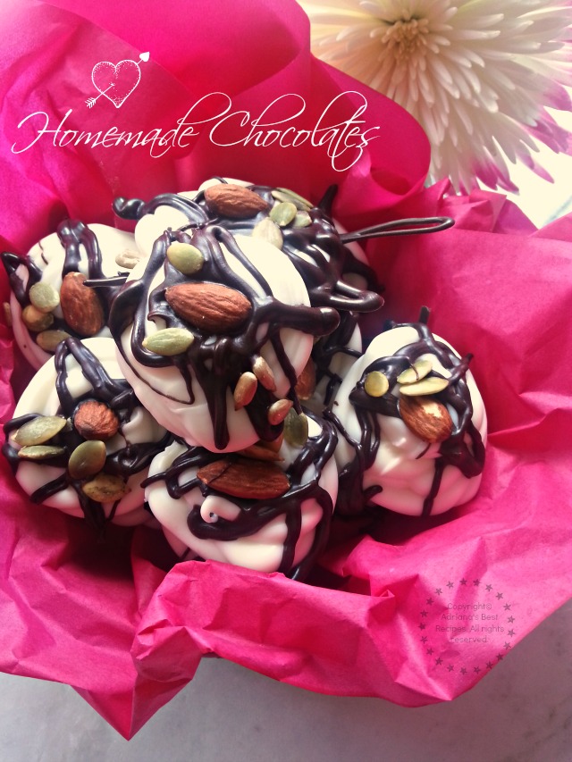 Easy Homemade Chocolates special gift idea for Valentines Day #ABRecipes