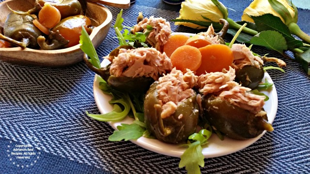 The Tuna Jalapeño Peppers are wonderful way to start a celebratory meal