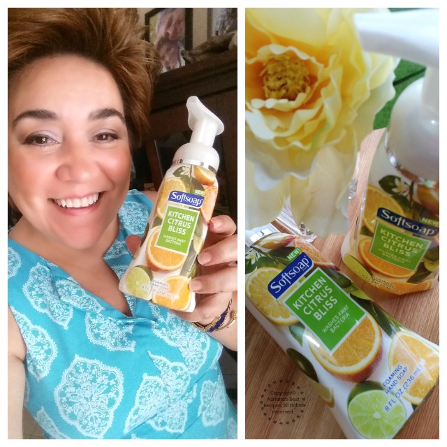 I invite you to try the Kitchen Citrus Bliss from Softsoap in your kitchen #FoamSensations  #ad