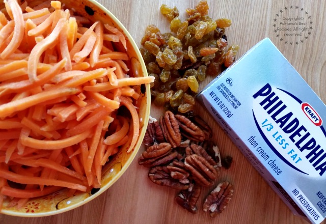 Ingredients for making Carrot Cupcakes