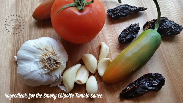 Ingredients for the smoky chipotle tomato sauce #ABRecipes