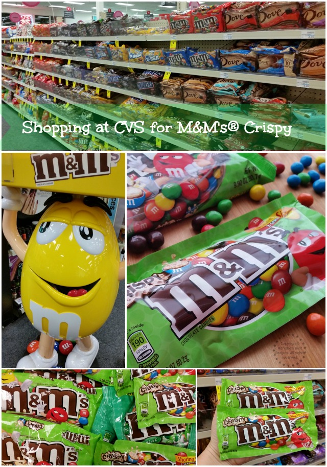 Shopping at CVS for M&Ms Crispy #CrispyComeback #Ad