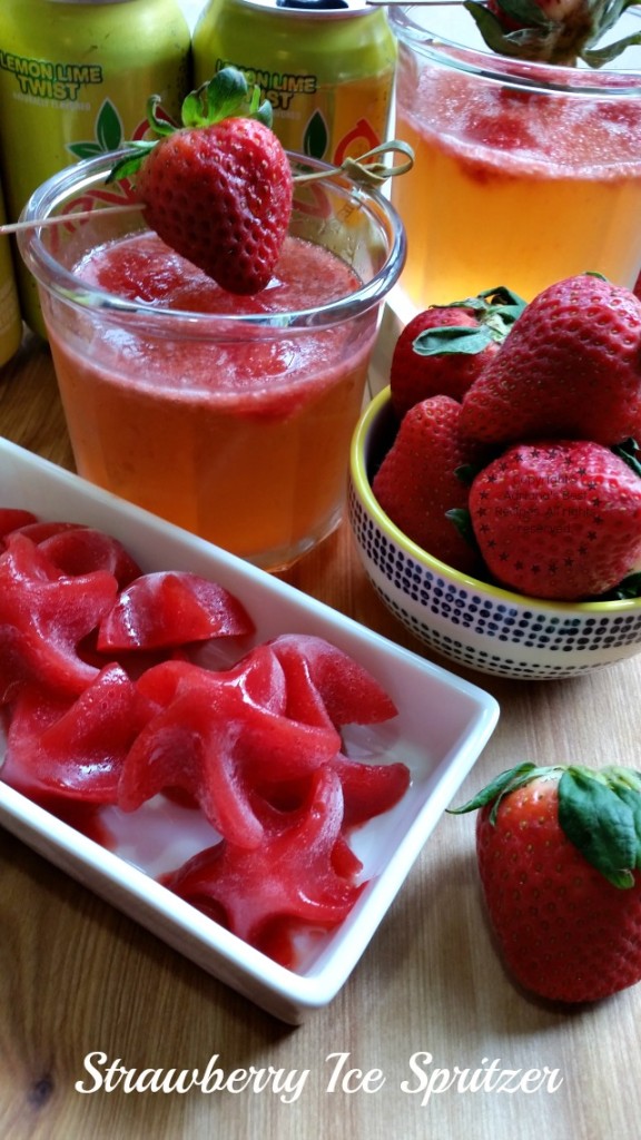 Strawberry Ice Spritzer #TheNewSweet