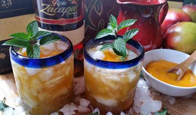 Celebrating with a Rum Mango Mint Julep #ZacapaRum #ad
