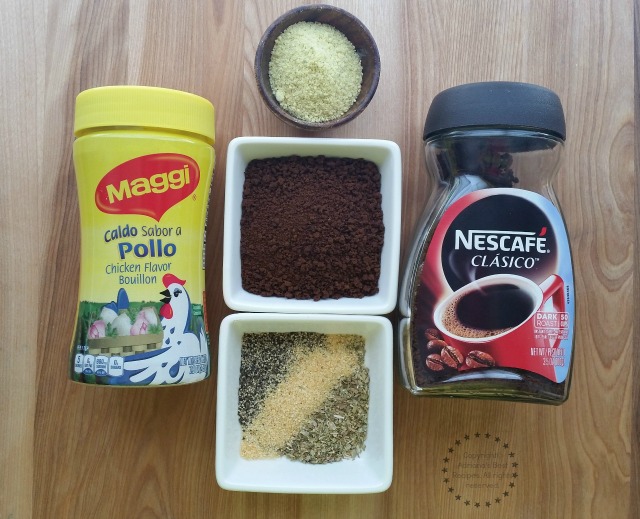 Ingredients for the NESCAFÉ CLÁSICO rub #FlavorYourSummer #ad 