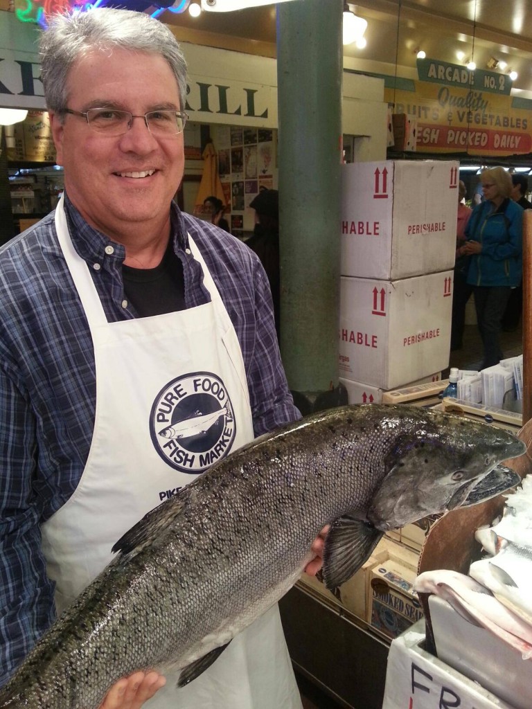 John Working at Pike's Place #MobileMemories #ad