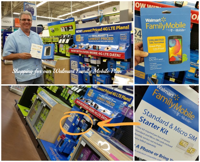 Shopping for our Walmart Family Mobile Plan #MobileMemories  #ad