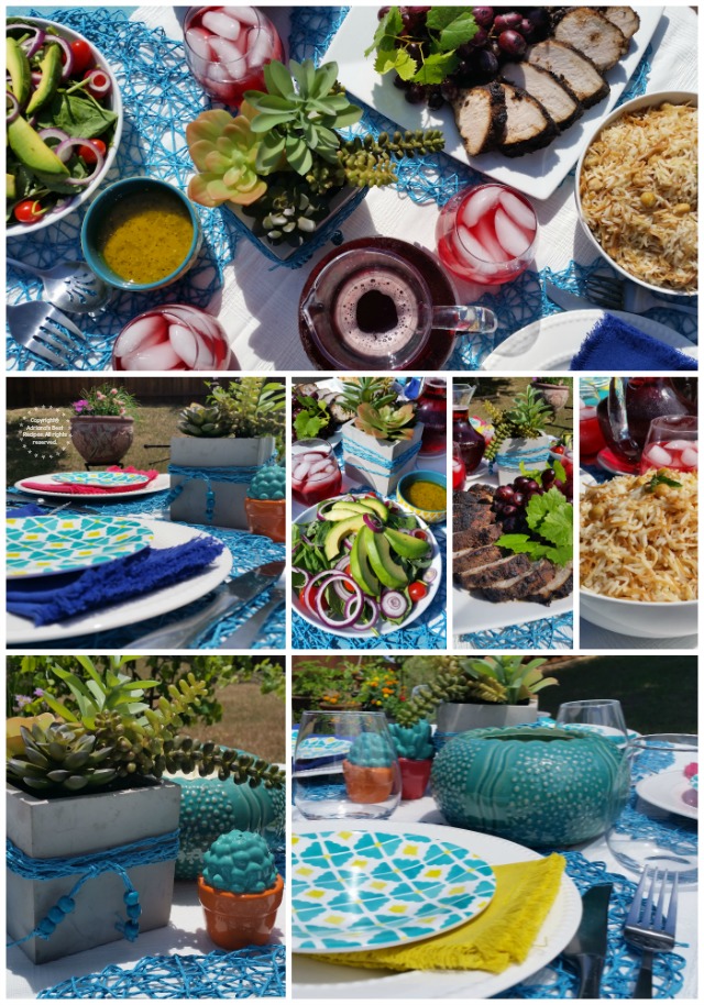 Summer Grilling Party Set-Up  #FlavorYourSummer  #ad
