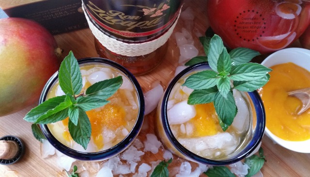 This Rum Mango Mint Julep with Zacapa rum is a delightful combination #ZacapaRum #ad