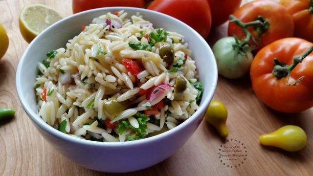 Greek Style Orzo Salad Recipe