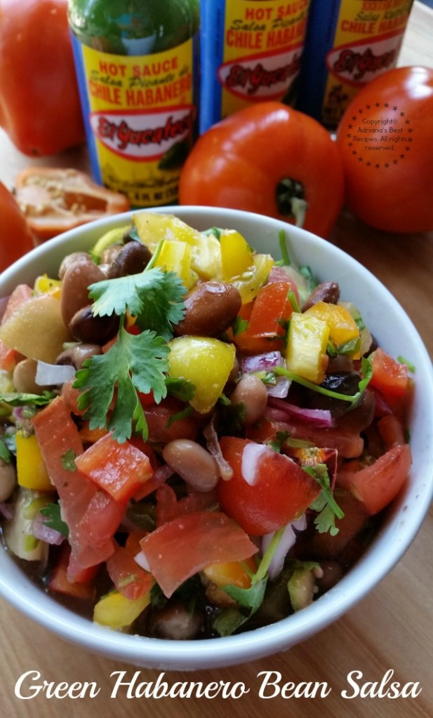 Green Habanero Bean Salsa #KingOfFlavor #ad 