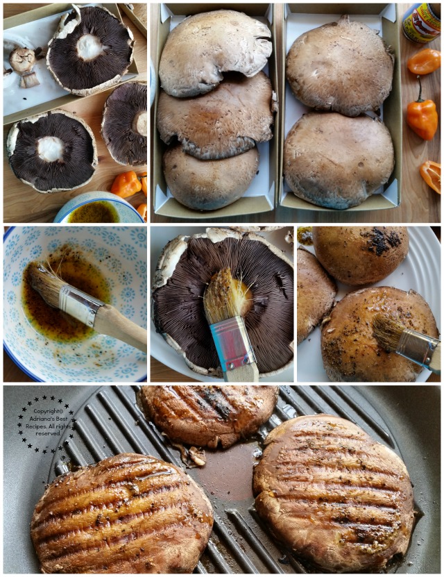 Grilling habanero portabella burgers #KingOfFlavor #ad