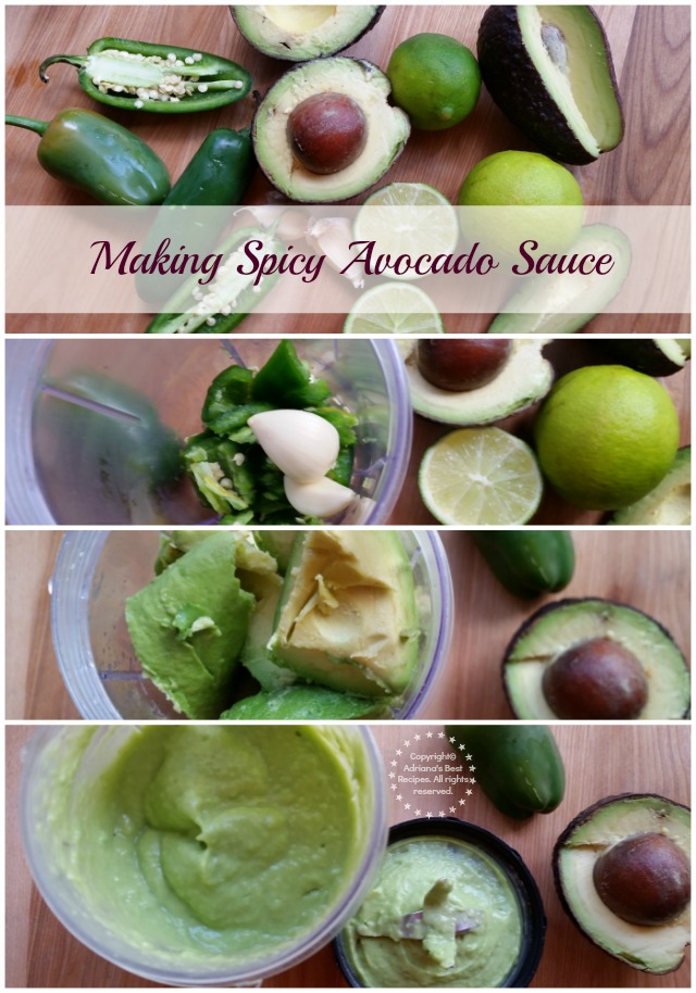 Making spicy avocado sauce #ABRecipes 