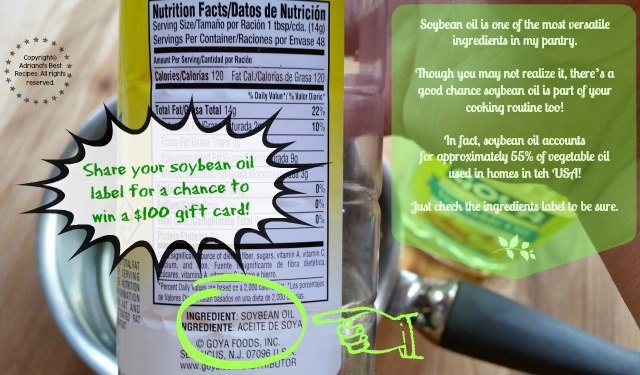 Share your soybean oil label for a chance to win #SoyParaSoy #ad