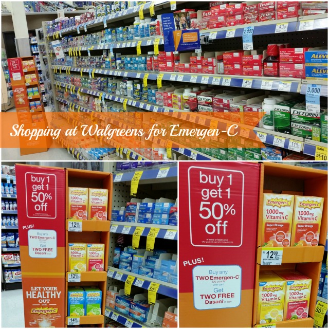 Shopping at Walgreens for Emergen-C #HealthyAndHydrated #Ad