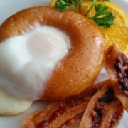 Sunny Side Up Doughnut Breakfast for Brunch