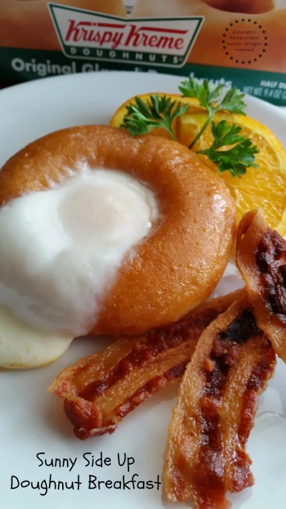 Sunny Side Up Doughnut Breakfast for Brunch #ABRecipes Sunny Side Up Doughnut Breakfast for Brunch #ABRecipes