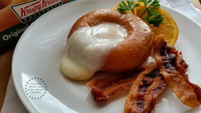 This is what happens when two foodie minds come together we make Sunny Side Up Doughnut breakfast #ABRecipes This is what happens when two foodie minds come together we make Sunny Side Up Doughnut breakfast #ABRecipes