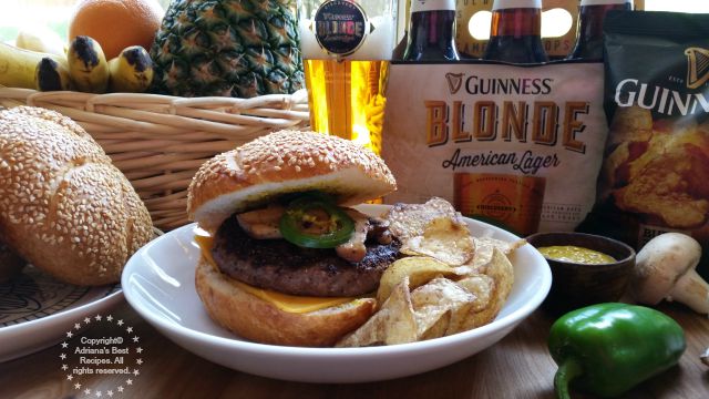 A tantalizing Beef Tenderloin Burgers Recipe paired with the new Guinness Blonde American Lager #BlondeBBQChallenge #ad