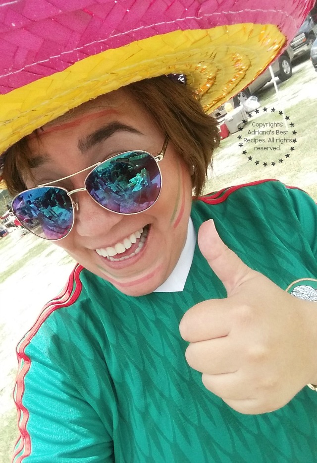 Adriana Martin ready to cheer for the Mexico National Soccer Team #7EFresh #ad 