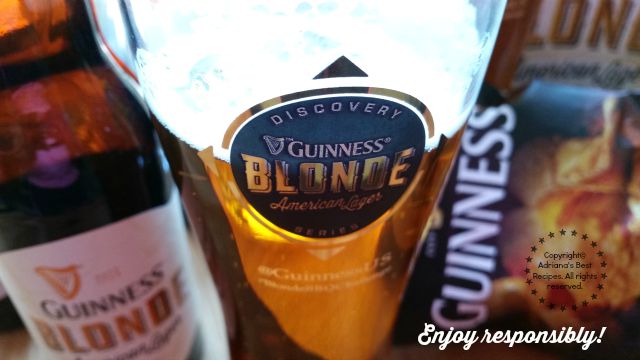 Cheers with NEW Guinness Blonde American Lager. Do Not Drink and Drive. #BlondeBBQChallenge #ad
