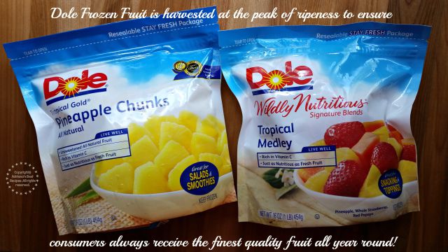 Dole Frozen Fruit is harvested at the peak of ripeness #DOLEcioso #ad