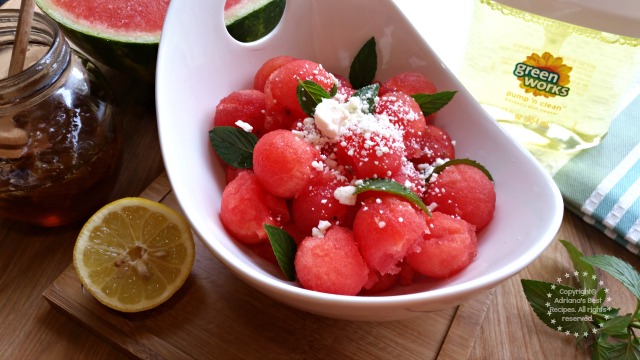 Easy Watermelon Salad #NaturallyClean #ad