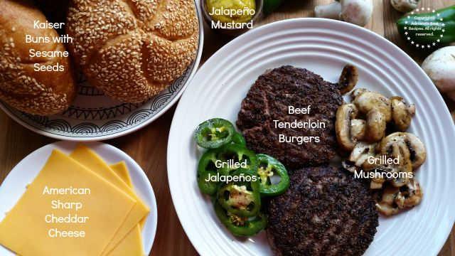 Ingredients for making Beef Tenderloin Burgers #ABRecipes