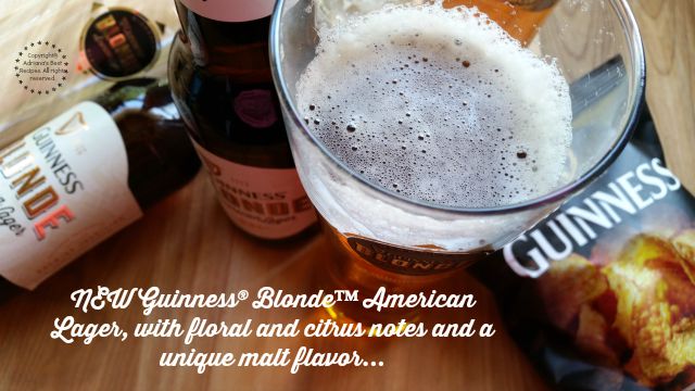 NEW Guinness Blonde American Lager with floral and citrus notes and a unique malt flavor #BlondeBBQChallenge #ad