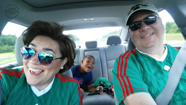 The Martin Family on our way to cheer for our team #7EFresh #ad 