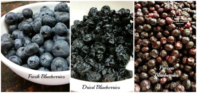 Blueberries are available fresh dried and frozen  #LittleChanges 