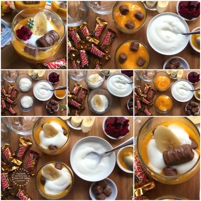 How to make Tropical Parfaits with MARS Chocolates #FunSizeMerienda #ad