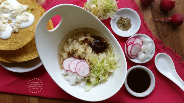 This chicken pozole is great recipe for the fall #ABRecipes #TASTE15
