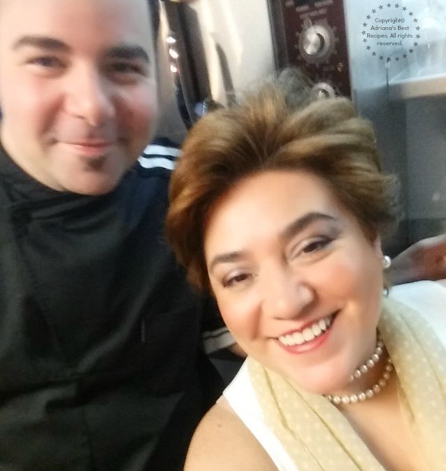 Adriana Martin and Chef George Duran  