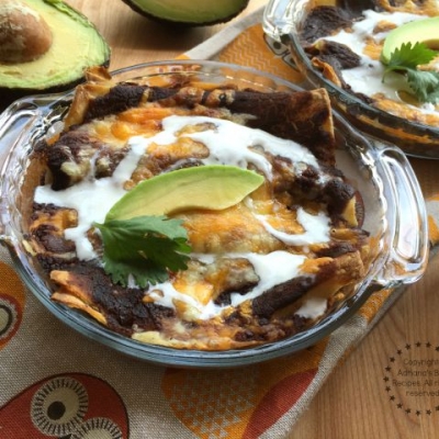Bean Enchiladas or Enfrijoladas is a tasty recipe that my mom was used to prepare for us on busy days during the fall