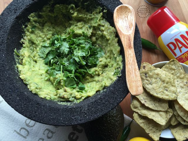 Grilled Guacamole Recipe #PAMCookingSpray #ad