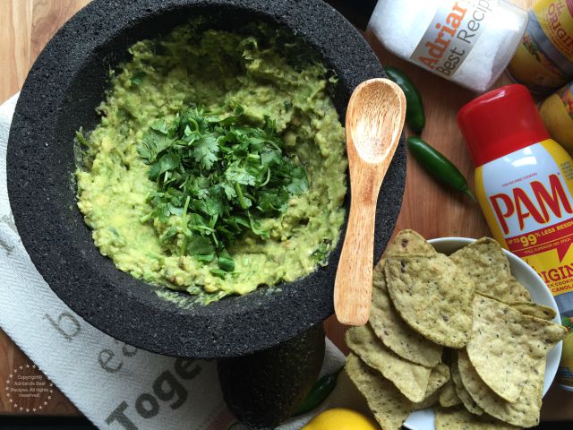 Grilled Guacamole for Easy Entertaining #PAMCookingSpray #ad