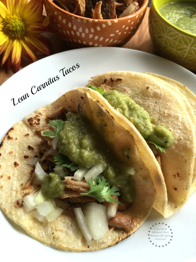 Lean Carnitas Tacos recipe for the fall #Porknostico #ad