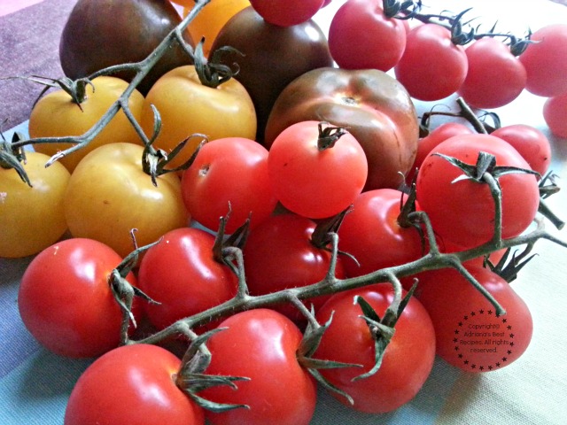 Cherry and heirloom tomatoes