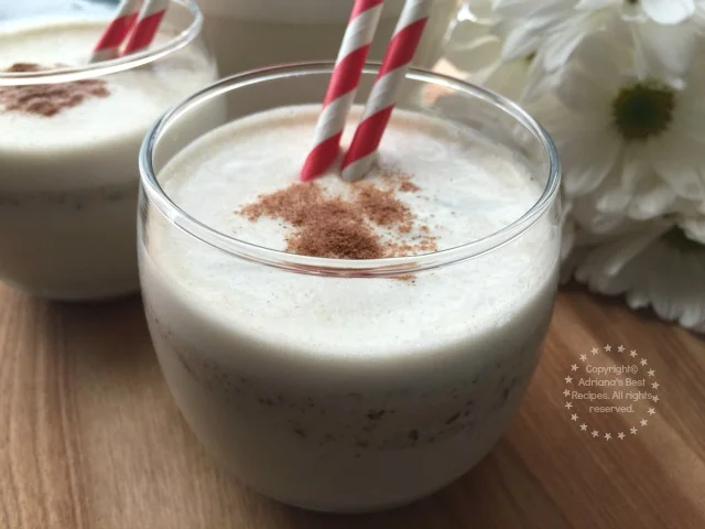Creamy and nutritious Milk Horchata with Oatmeal #HerenciaLeche #ad Creamy and nutritious Milk Horchata with Oatmeal #HerenciaLeche #ad