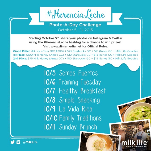 join the #HerenciaLeche Photo Challenge from October 5th through the 11th for a chance to win awesome prizes #ad 