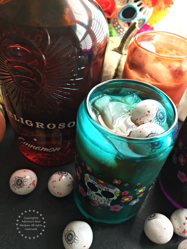 Peligroso Tequila Iced Coffee Recipe for Halloween or Day of the Dead #PeligrosoTequila #ad