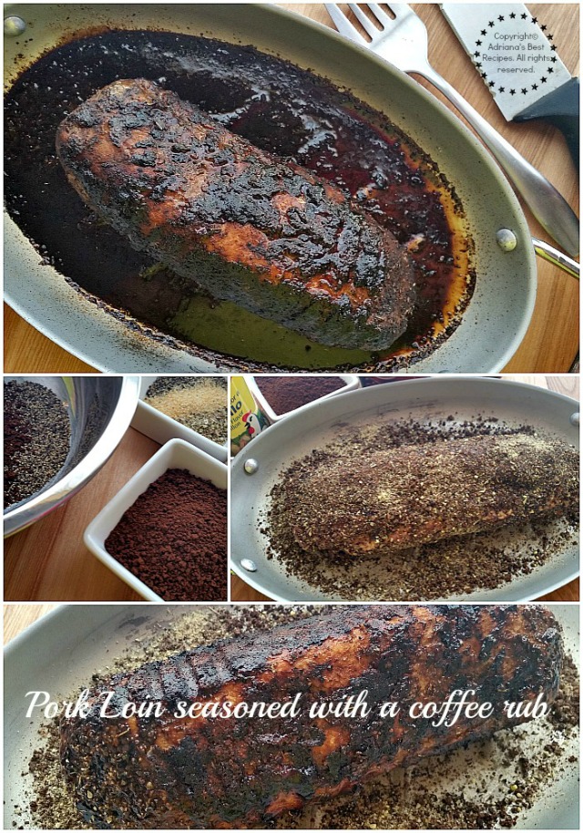 Pork loin seasoned with a coffee rub #ABRecipes