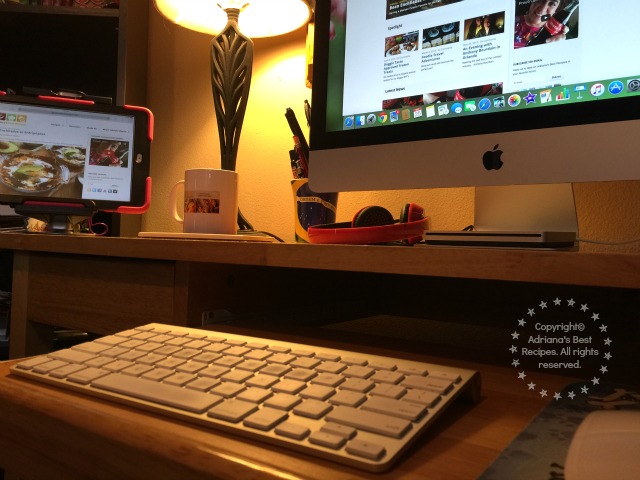 The Upper Desk Table Mount allows me to keep my desk free of clutter and to have my iPad handy #UpperDesk #ad 