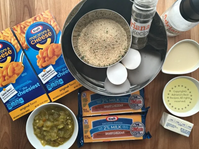 Ingredients for the Jalapeño Mac N Cheese Bites #EasyKraftMeals AD Ingredients for the Jalapeño Mac N Cheese Bites #EasyKraftMeals AD