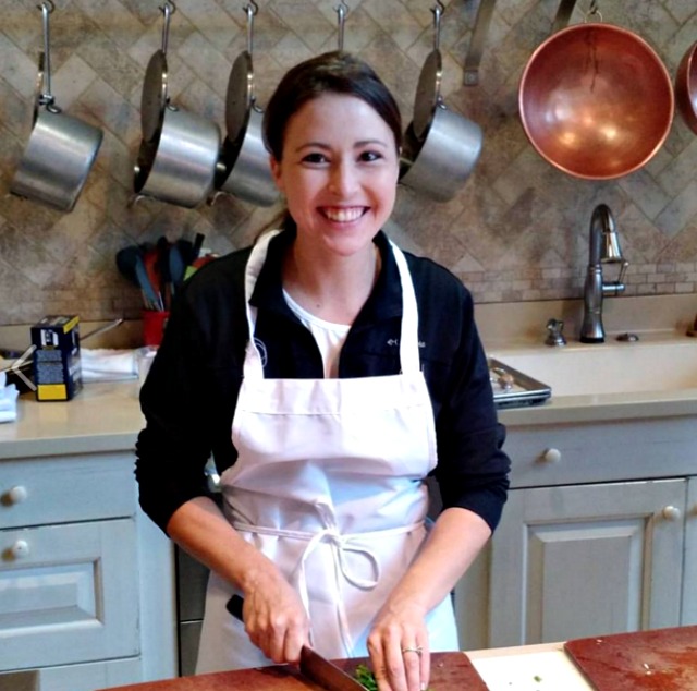 Krista Stauffer ready to cook a feast