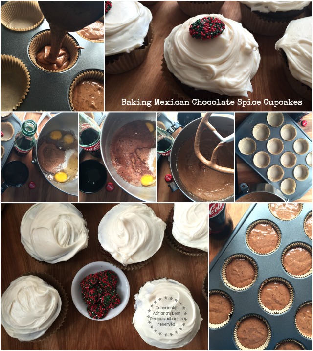 Baking Mexican Chocolate Spice Cupcakes #ShareHolidayJoy 